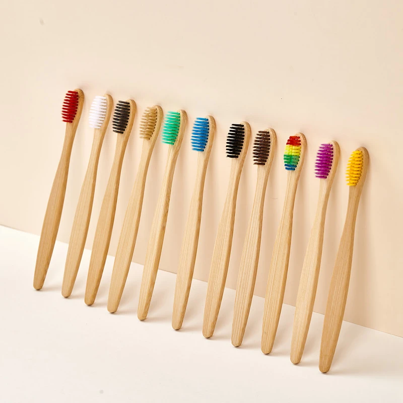 Bamboo Toothbrush - 5/10/20/30 قطعة من فرش الأسنان المصنوعة