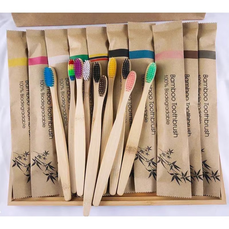 Bamboo Toothbrush - 5-30 قطعة فرشاة أسنان من الخيزران
