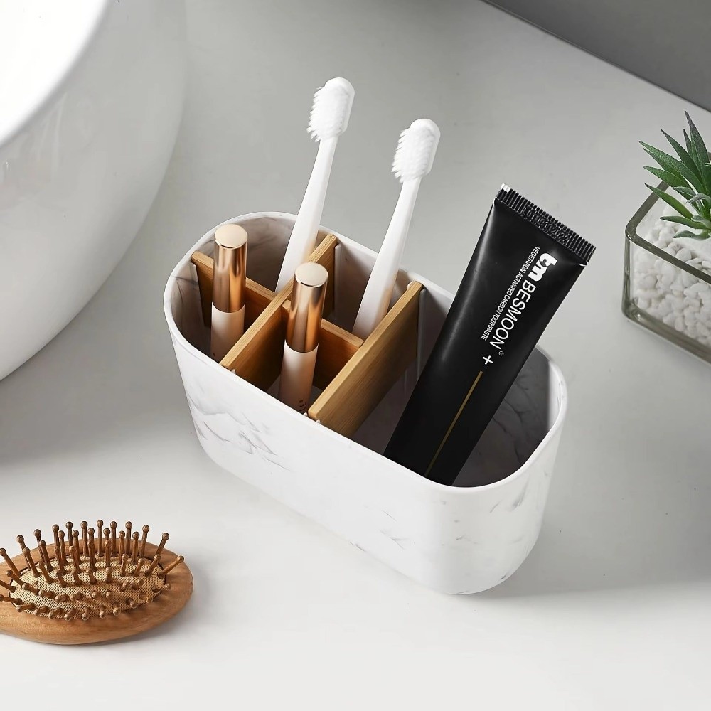 Bamboo Toothbrush - حامل فرشاة أسنان متعدد الفتحات من