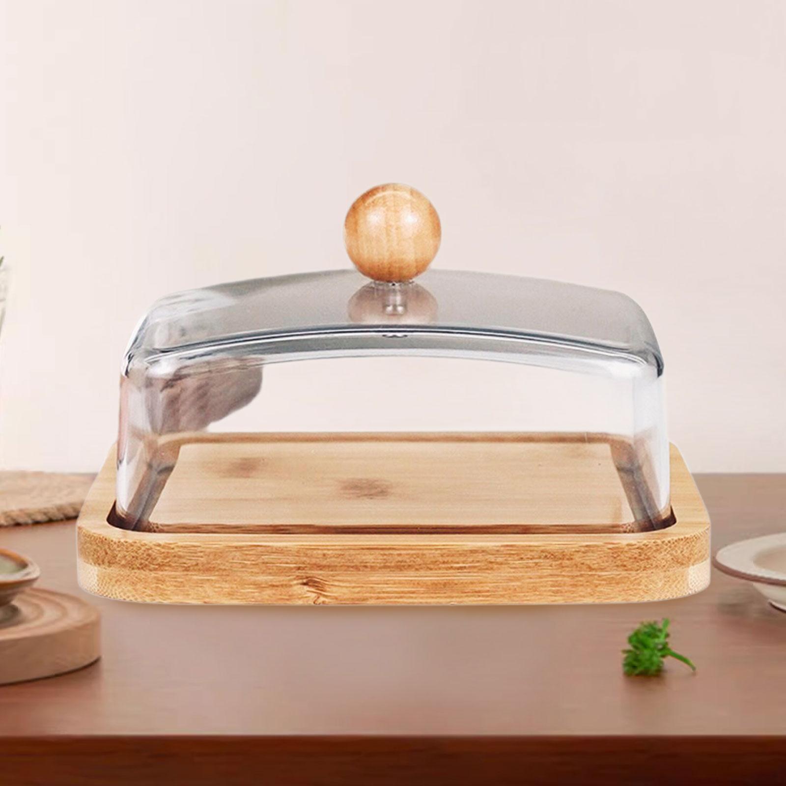 Bamboo Cutlery - طبق زبدة من الخيزران مع غطاء