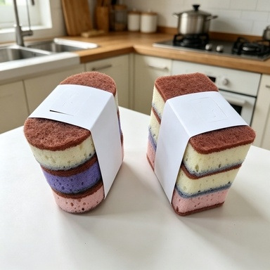 Eco Sponge - إسفنجة مطبخ سميكة ذات وجهين |
