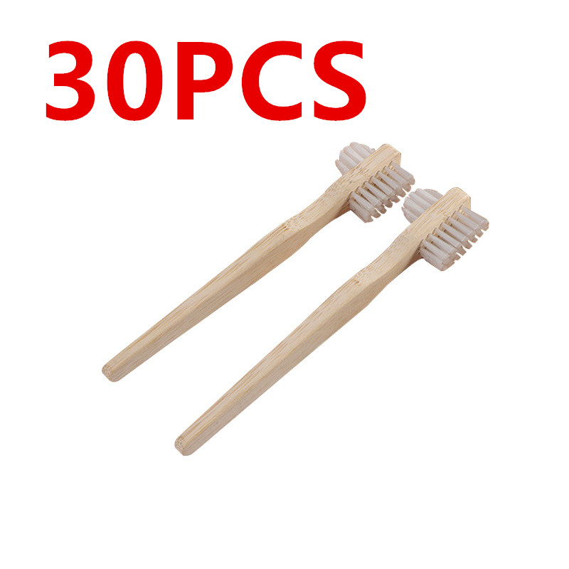 Bamboo Toothbrush - 30 قطعة من فرش الأسنان المصنوعة