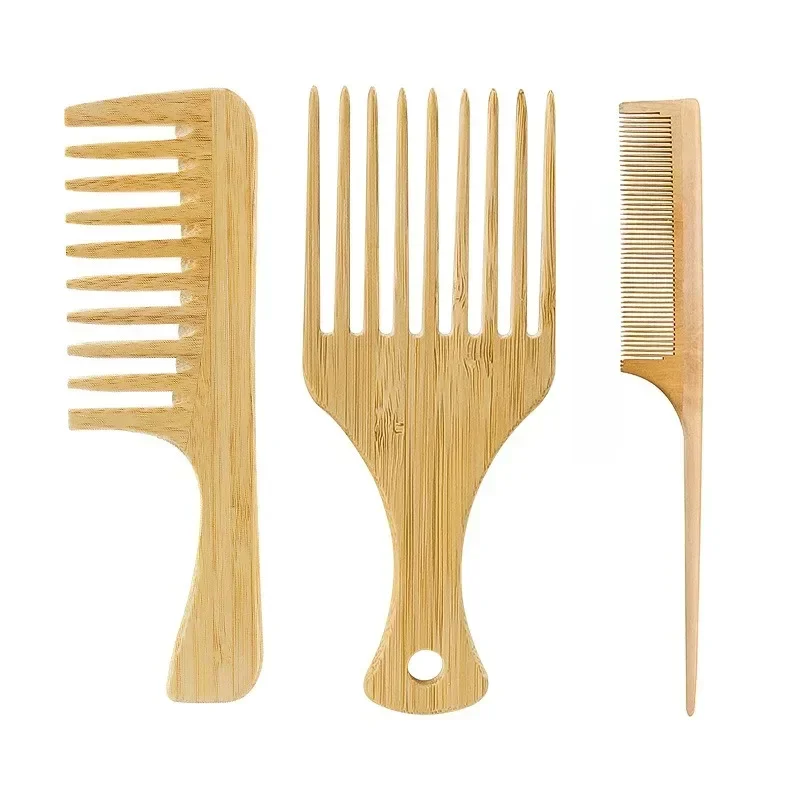 1 قطعة مشط الشعر الخشبي الخيزر - مراجعة Bamboo Toothbrush وسعره