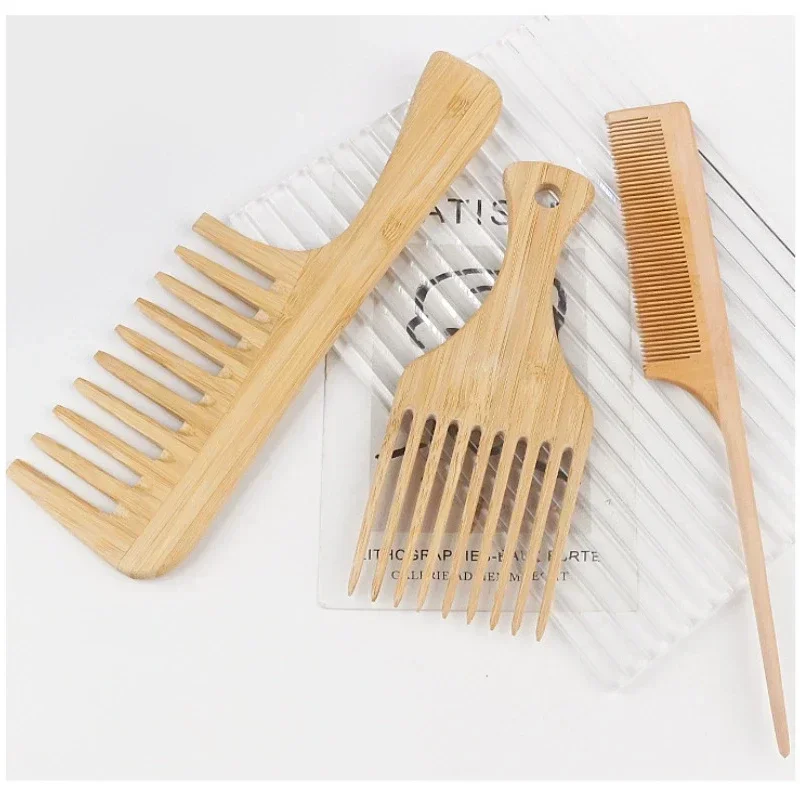 1 قطعة مشط الشعر الخشبي الخيزر - مراجعة Bamboo Toothbrush وسعره