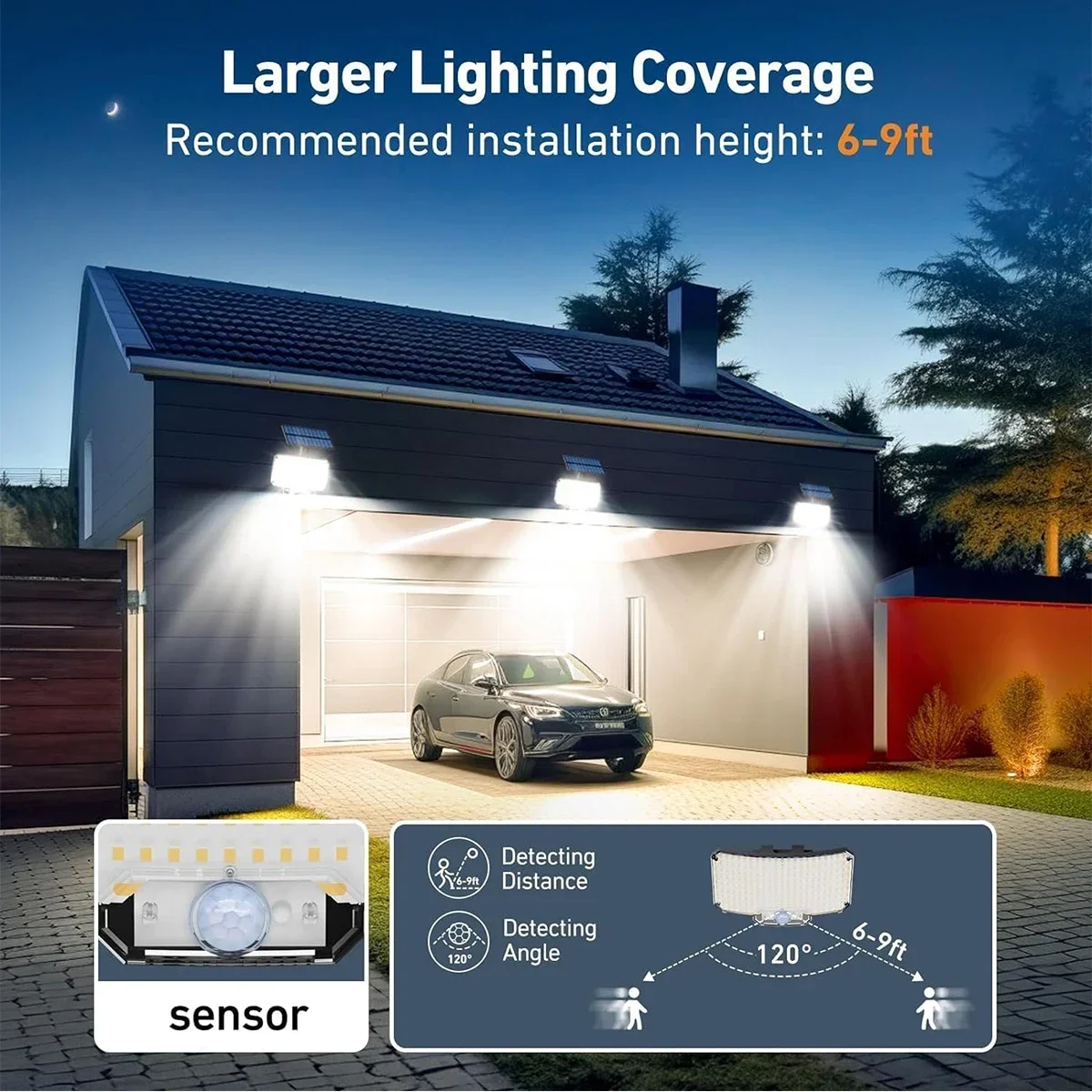 مصباح شمسي خارجي بـ 234 مصباح  - مراجعة Solar Garden Light وسعره