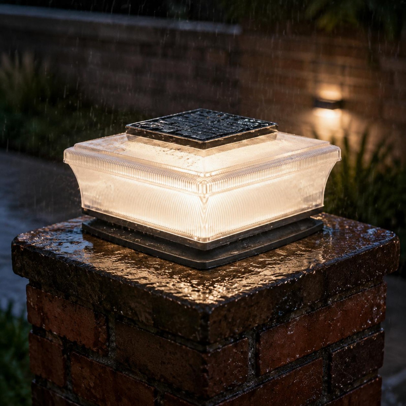إضاءة عمودية شمسية لاسلكية مرب - مراجعة Solar Garden Light وسعره