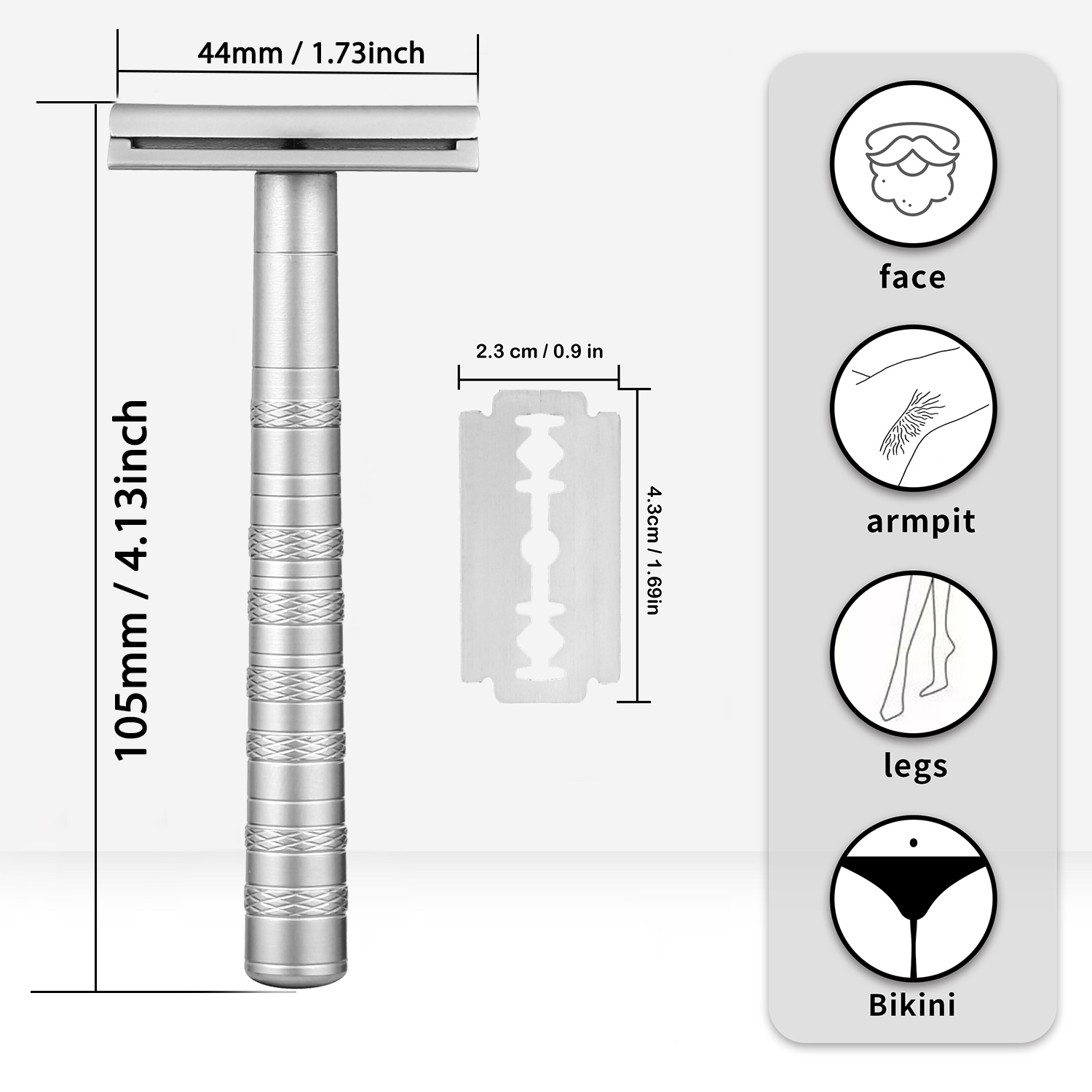 ماكينة حلاقة آمنة بحافة مزدوجة - مراجعة Safety Razor Handle وسعره