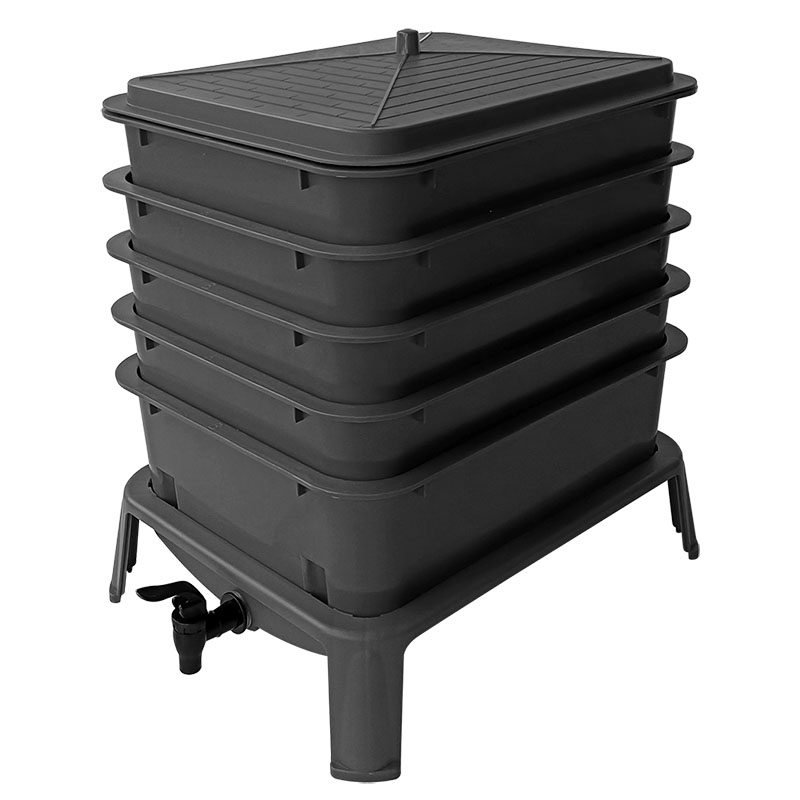 صندوق سماد دودي متين سعة 50 لت - مراجعة Compost Bin وسعره
