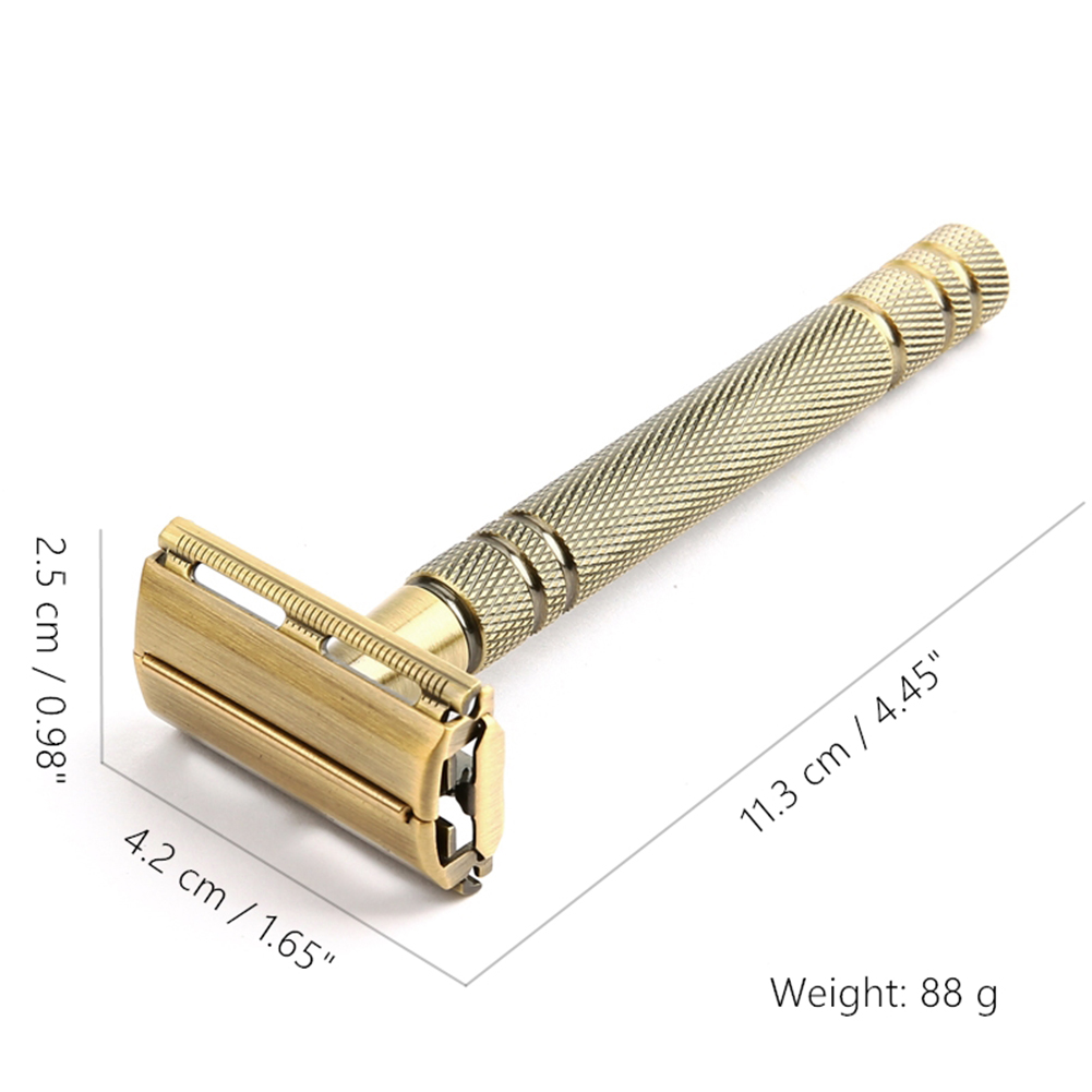 ماكينة حلاقة YINTAL Brass الآم - مراجعة Safety Razor Handle وسعره