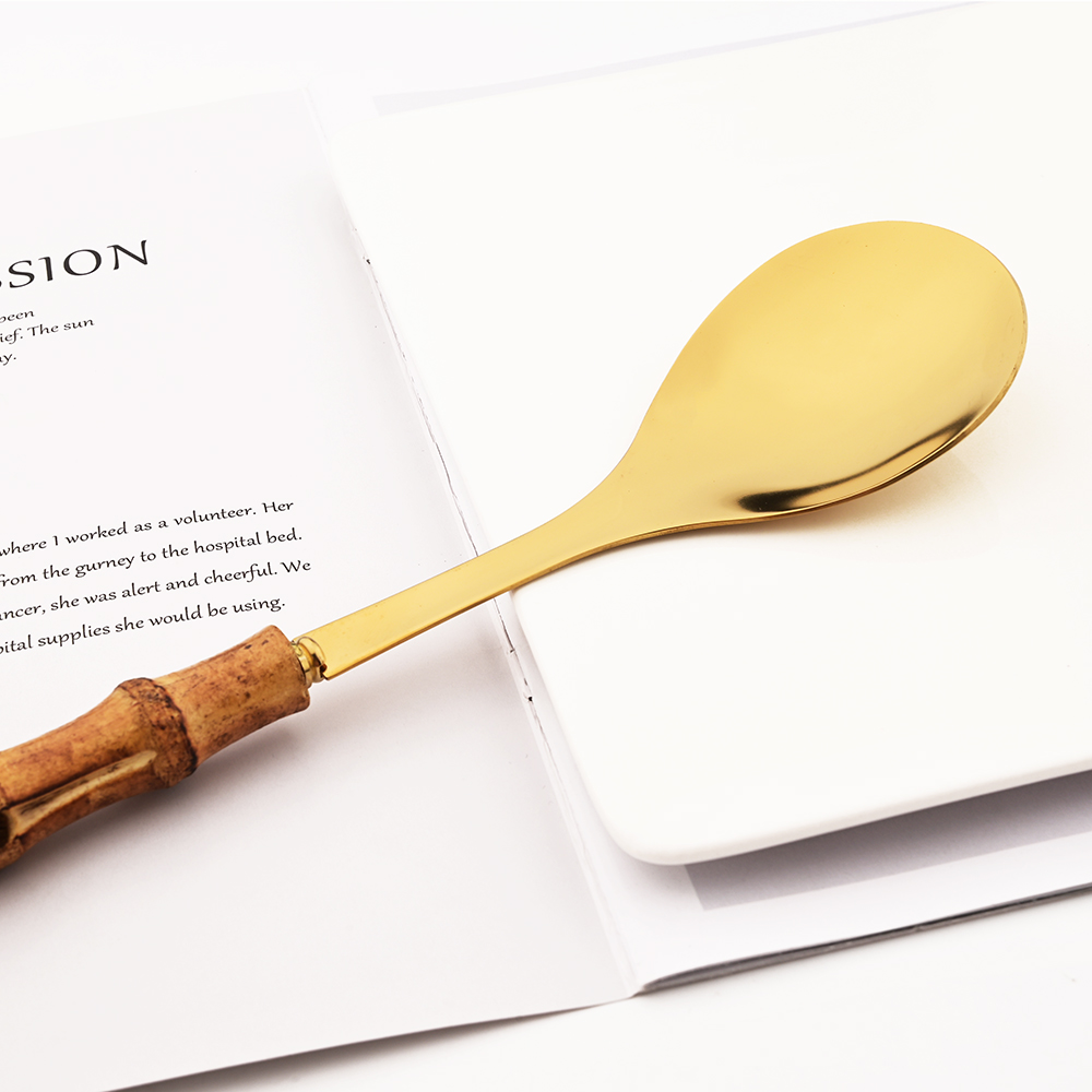 Drmfiy 2 قطعة شوكة ملعقة أواني - مراجعة Bamboo Cutlery وسعره