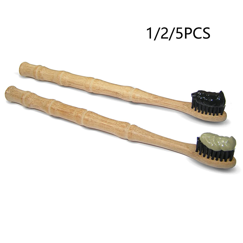 1/2/5 قطعة الطبيعية القابلة لل - مراجعة Bamboo Toothbrush وسعره
