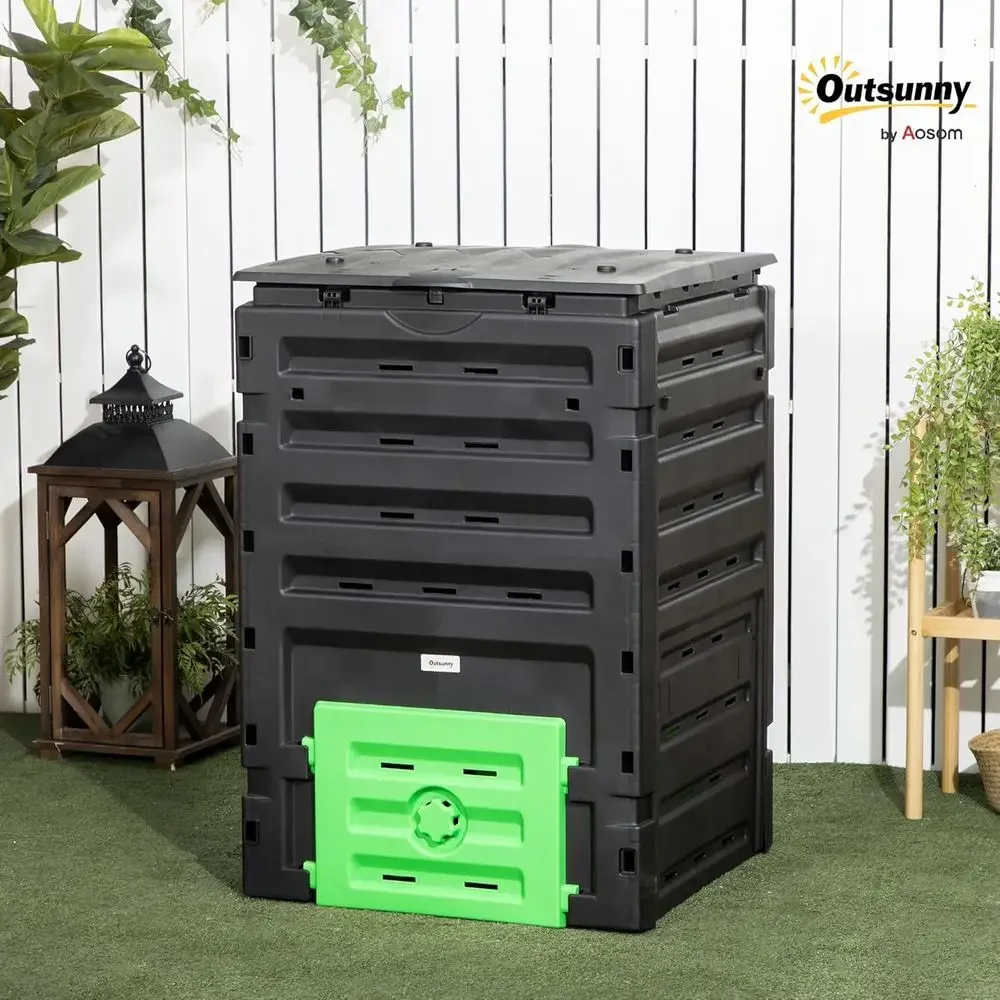 صندوق سماد كبير الحجم بسعة 120 - مراجعة Compost Bin وسعره
