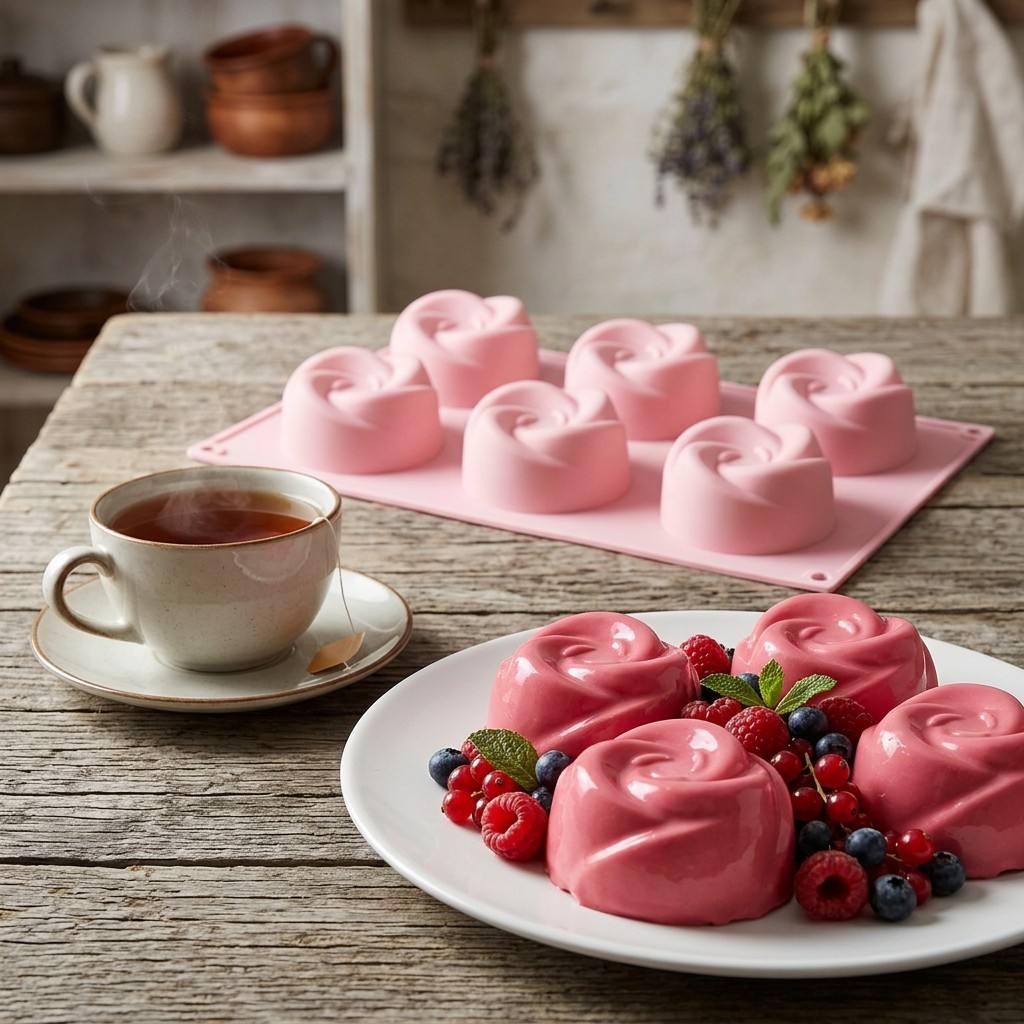 قالب سيليكون على شكل وردة بـ 6 - مراجعة Eco Soap وسعره