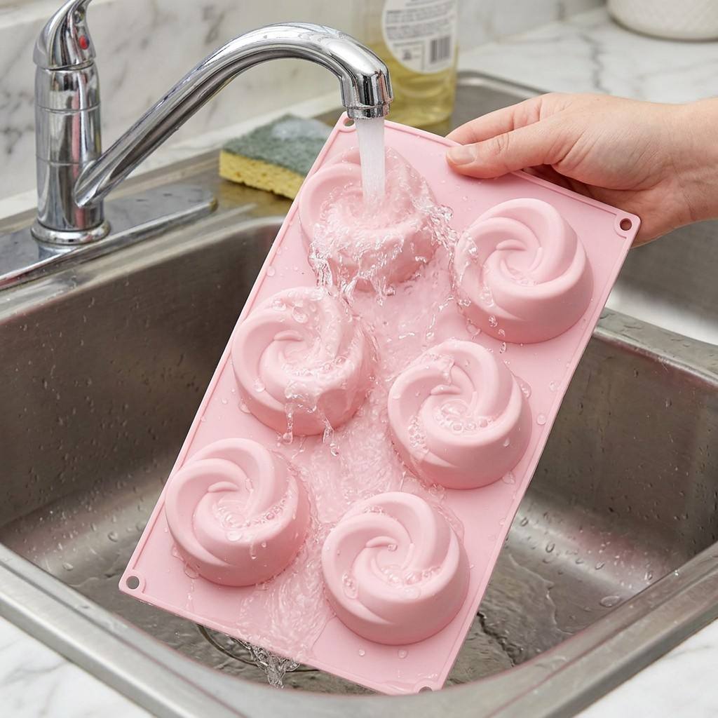 قالب سيليكون على شكل وردة بـ 6 - مراجعة Eco Soap وسعره