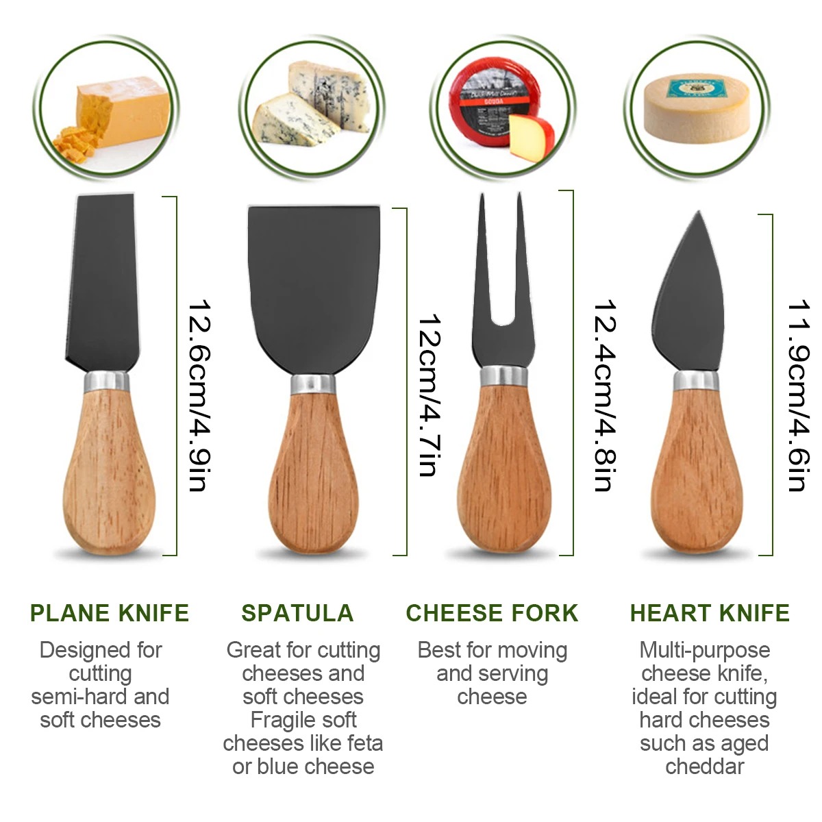 مجموعة سكاكين الجبن لألواح وأد - مراجعة Bamboo Cutlery وسعره