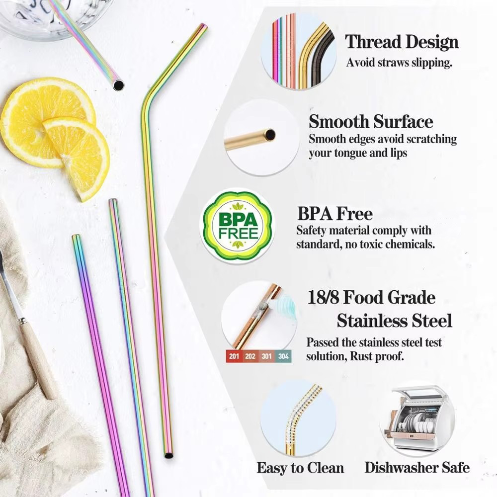 UPORS قابلة لإعادة الاستخدام ش - مراجعة Reusable Straw وسعره