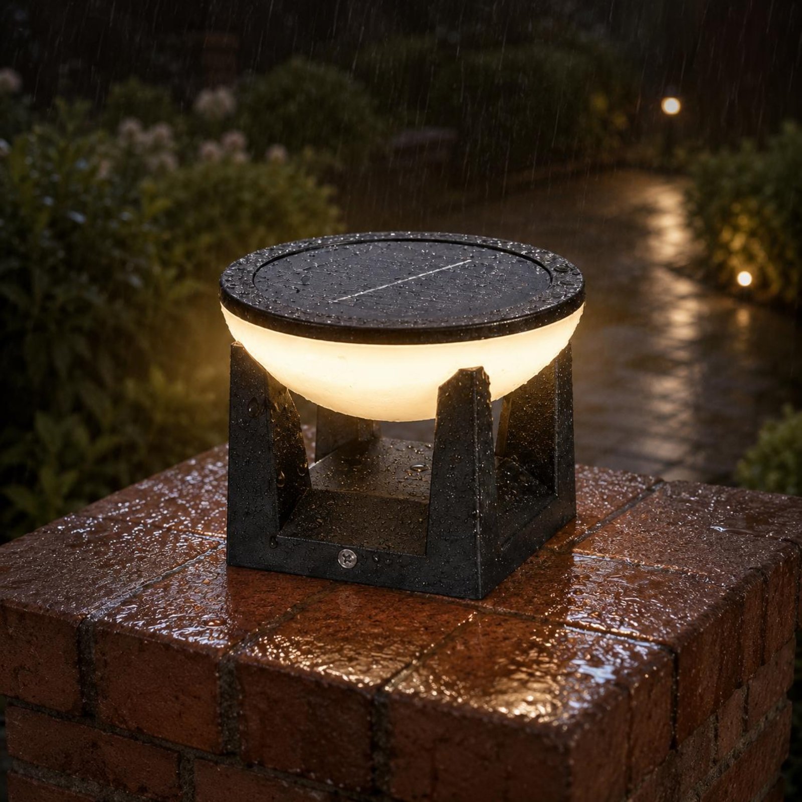 مصباح عمود شمسي سهل التركيب، إ - مراجعة Solar Garden Light وسعره