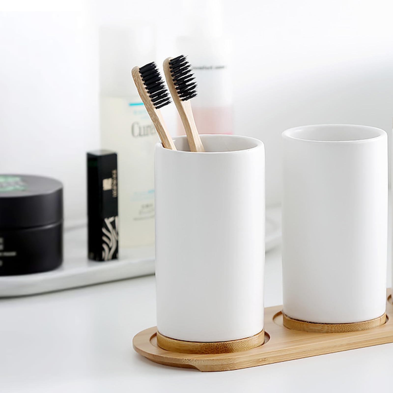 السيراميك الحمام مجموعة غرامة  - مراجعة Bamboo Toothbrush وسعره