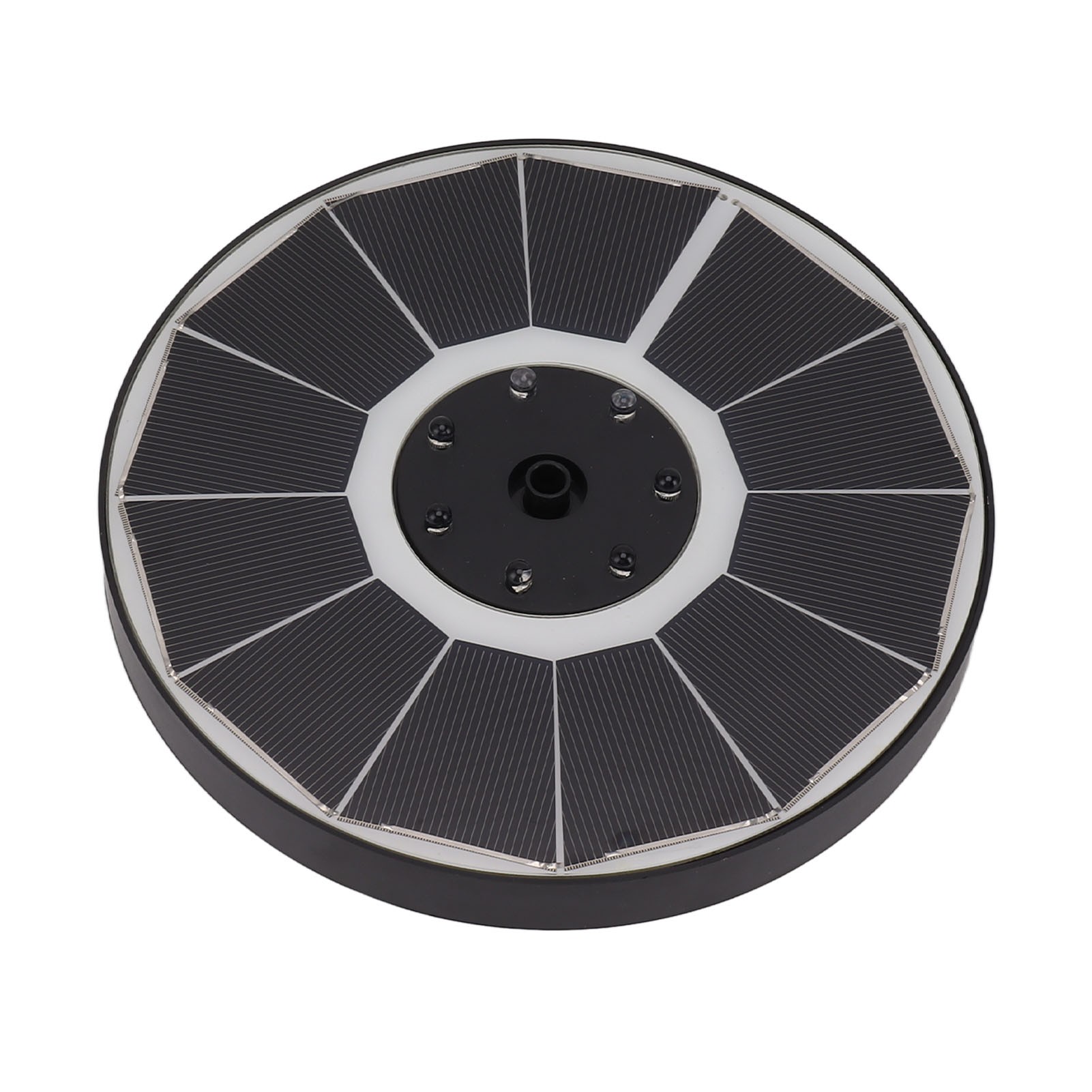 نافورة شمسية مضيئة مع 8 فوهات، - مراجعة Solar Garden Light وسعره