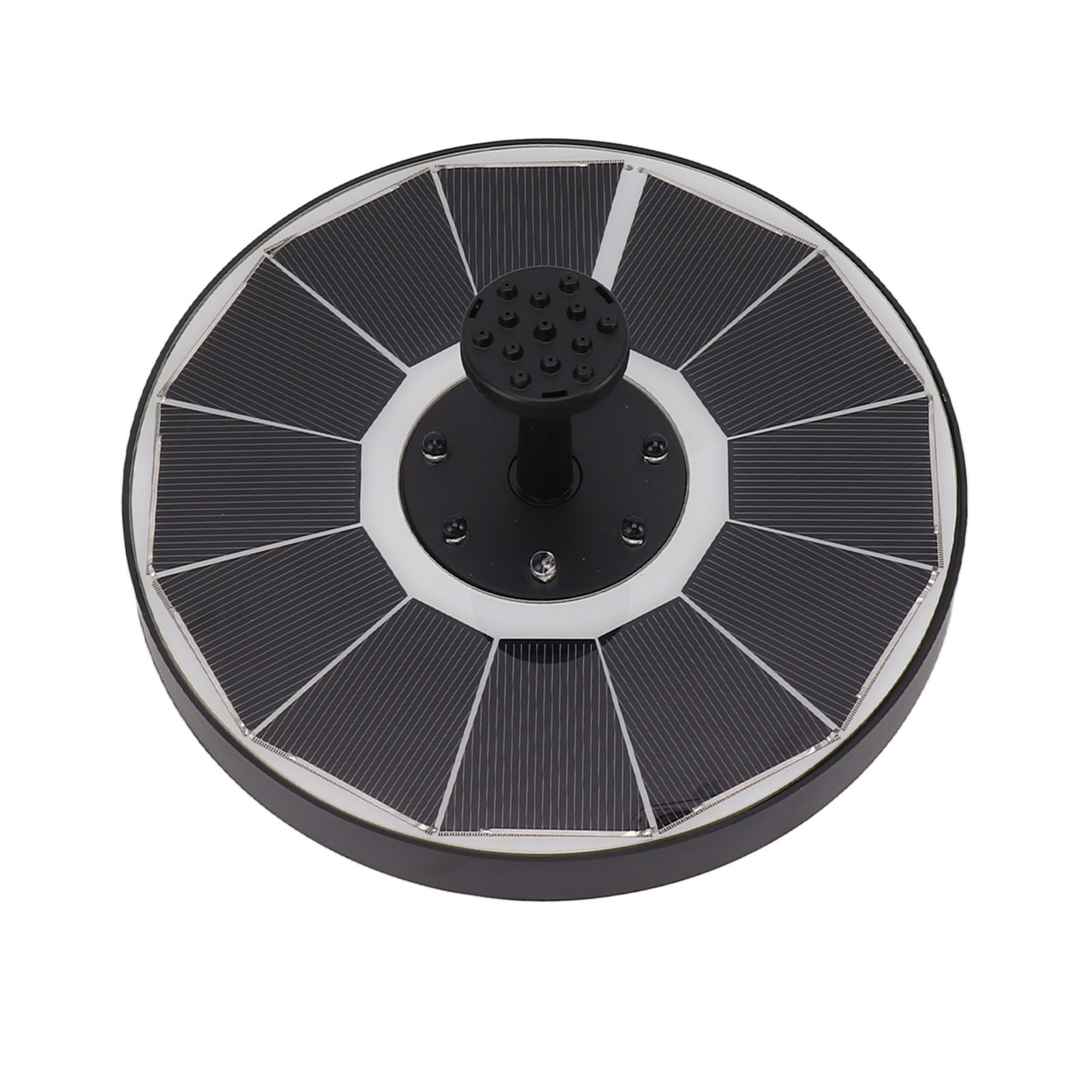 نافورة شمسية مضيئة مع 8 فوهات، - مراجعة Solar Garden Light وسعره
