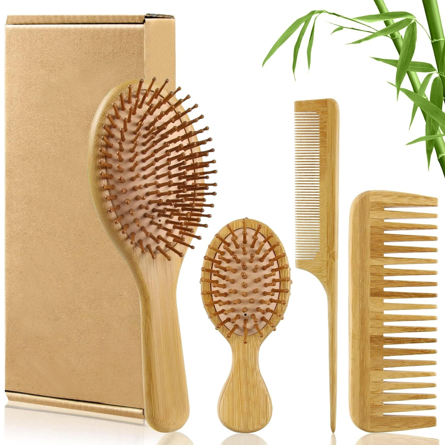مجموعة فرشاة ومشط شعر من الخيز - مراجعة Bamboo Toothbrush وسعره