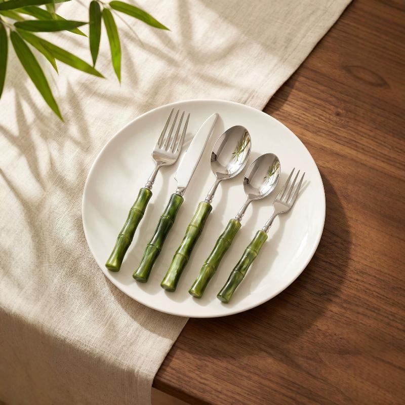 أدوات مائدة من الفولاذ المقاوم - مراجعة Bamboo Cutlery وسعره