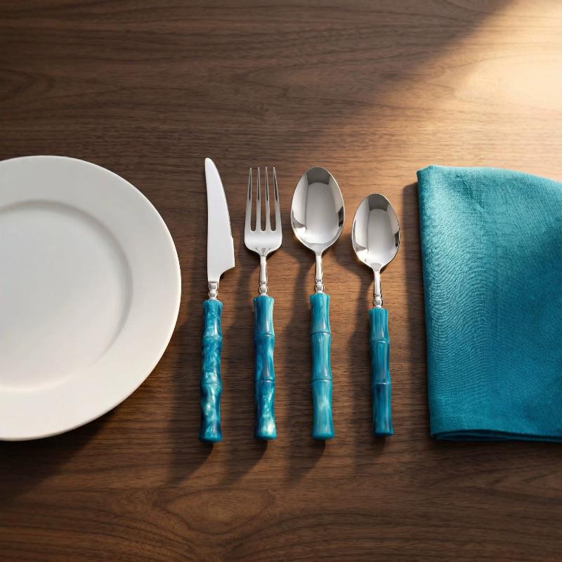 أدوات مائدة من الفولاذ المقاوم - مراجعة Bamboo Cutlery وسعره